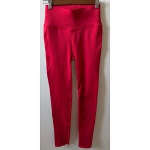 Fabletics red Sculptknit high-waisted leggings women's size L